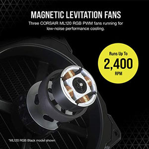 Corsair iCUE H150i Elite Capellix Liquid CPU Cooler - White