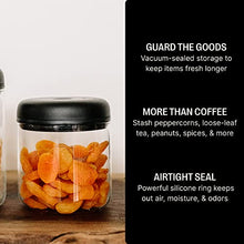 Load image into Gallery viewer, Fellow Atmos Vacuum Coffee Canister &amp; Food Storage Container - Airtight Food Storage Containers - Coffee Containers - 0.7 Liter - Clear Glass
