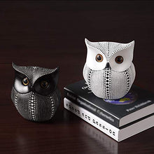 Load image into Gallery viewer, MSchunou Children's Room Creative Design of Black and White owl Ornaments, Special owl Shape Decoration, Resin Crafts, Modern Minimalist Home Office Decorations, Polka dot owl Ornaments
