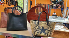 Load image into Gallery viewer, LIVE shop upcycled handmade leather bags and accessories in Rome
