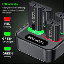 Load image into Gallery viewer, BEBONCOOL Charger for Xbox One Controller Battery Pack, with 4 x 1200mAh Rechargeable Xbox One Battery Charger Charging Kit for Xbox One, Xbox One X, Xbox One S, Xbox One Elite Controllers
