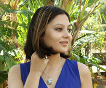 Load image into Gallery viewer, Aquamarine Gemstone Pendant Necklace - Natural Crystal Healing | Stone of Courage | Throat Chakra &amp; Communication Aid | Calming &amp; Soothing Energy to Relax and Reduce Stress | Jewelry for Men &amp; Women
