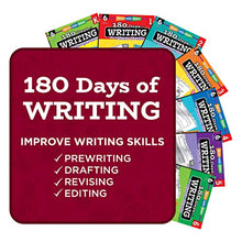Load image into Gallery viewer, 180 Days of Practice for Sixth Grade (Set of 3) 6th Grade Workbooks for Kids Ages 10-12, Includes 180 Days of Reading, 180 Days of Writing, 180 Days of Math
