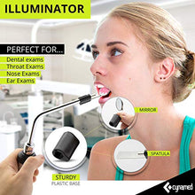Load image into Gallery viewer, CynaMed ENT Diagnostic Kit - Ear, Nose, Throat Examination Instruments Set - Otoscope, Opthalmoscope, Earwax Remover, Nasal Dilator, Speculum, LED Lights, Mirrors, Replacement Tips, Leather Carry Bag
