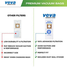 Load image into Gallery viewer, VEVA 30 Pack Premium SuperVac Vacuum Bags Type Y Compatible with Hoover WindTunnel Upright Vacuum Cleaners Style Y, YZ, Z Allergen 4010100Y Models Replacement Bag
