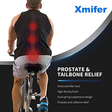 Load image into Gallery viewer, Xmifer Oversized Bike Seat, Comfortable Bike Seat - Universal Replacement Bicycle Saddle - Waterproof Leather Bicycle Seat with Extra Padded Memory Foam - Bicycle Seat for Men/Women
