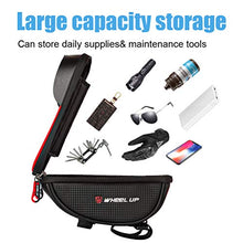 Load image into Gallery viewer, Emoly-r1 Bike Phone Mount Bags - Premium Bicycle Front Frame Bag, Waterproof Bike Pouch Bag with Headphone Hole for Smartphone Below 6 inch - Red
