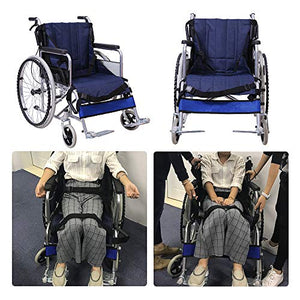 Patient Lift Stair Slide Board Transfer Emergency Evacuation Chair Wheelchair Belt Safety Full Body Medical Lifting Sling Sliding Transferring Disc Use for Seniors,Handicap (Blue - 4 Handles)