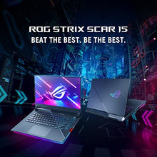 Load image into Gallery viewer, ASUS ROG Strix Scar 15 (2022) Gaming Laptop, 15.6” 300Hz IPS FHD Display, NVIDIA GeForce RTX 3070 Ti,Intel Core i9 12900H, 16GB DDR5, 1TB SSD, Per-Key RGB Keyboard, Windows 11 Home, G533ZW-AS94
