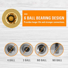 Load image into Gallery viewer, SUNGATOR 1/4-Inch Brass Female Industrial Coupler, 10-Pack NPT Female Quick Connector Air Coupler with Storage Case
