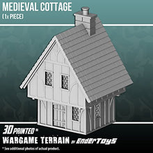 Load image into Gallery viewer, Cottage, Terrain Scenery for Tabletop 28mm Miniatures Wargame, 3D Printed and Paintable, EnderToys

