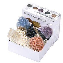 Load image into Gallery viewer, CXD-GEM Mineral Rock Crystals Gift Box Gemstone Healing Energy Stone Collection - Irregular Shape Stone Specimen(Set B)
