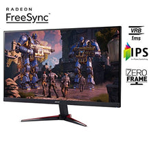 Load image into Gallery viewer, Acer Nitro VG220Q bmiix 21.5" Full HD (1920 x 1080) Zero Frame IPS Gaming Monitor with AMD Radeon FREESYNC Technology - 1ms VRB | 75Hz Refresh (2 x HDMI Ports &amp; 1 x VGA),Black
