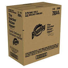 Load image into Gallery viewer, Bounty Quick-Size Paper Towels, White, 12 Family Rolls = 30 Regular Rolls
