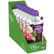 Load image into Gallery viewer, Plum Organics Baby Food Pouch | Mighty Veggie | Variety Pack | 4 Ounce | 18 Pack | Organic Food Squeeze for Babies, Kids, Toddlers

