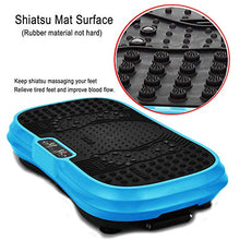 Load image into Gallery viewer, MUCHOO Vibration Plate Fitness Machine Whole Body Workout Platform Machine w/Loop Bands Body Slimmer Weight Loss and Home Training &amp; Exercise Blue
