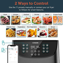 Load image into Gallery viewer, COSORI Smart WiFi Air Fryer 5.8QT(100 Recipes), Digital Touchscreen with 11 Cooking Presets for Air Frying, Roasting &amp; Keep Warm ,Preheat &amp; Shake Remind, Works with Alexa &amp; Google Assistant,1700W
