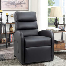 Load image into Gallery viewer, Homall Electric Power Lift Recliner Chair Sofa PU Leather Home Recliner for Elderly Classic Lounge Chair Living Room Chair with Safety Motion Reclining Mechanism (Black)
