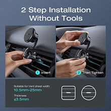 Load image into Gallery viewer, LISEN Magnetic Phone Holder for Car,[Upgraded Clip] Car Phone Holder Mount [360° Unobstructed] Magnet Cell Phone Mount [8X Magnetic] Vent iPhone Car Mount Compatible with All Smartphones &amp; Tablets
