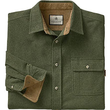 Load image into Gallery viewer, Legendary Whitetails Men's Buck Camp Flannel Shirt, Army, 4X-Large
