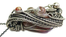 Load image into Gallery viewer, Lake Superior Agate and Sterling Silver Pendant
