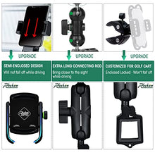 Load image into Gallery viewer, Roykaw Golf Cart Phone Mount Holder for iPhone/Galaxy/Google Pixel &amp; GPS SkyCaddie SX400, SX500 - Upgrade One-Handed Pick and Place, Won't Fall Out

