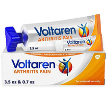 Load image into Gallery viewer, Voltaren Arthritis Pain Gel For Powerful Topical Arthritis Pain Relief, Amazon Exclusive - 3.5 Oz/100 g Tube And 0.71 Oz/20 g Travel Size Tube

