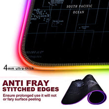 Load image into Gallery viewer, rnairni Extended RGB Gaming Mouse Pad, Extra Large Gaming Mouse Mat for Gamer, Waterproof Office Desktop Mat with 10 Lighting Mode, for PC Computer RGB Keyboard Mouse - 31.5'' x 15in x 4mm(Map)
