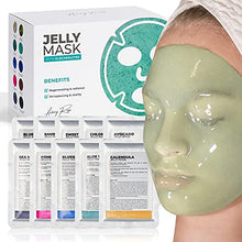 Load image into Gallery viewer, BRÜUN Peel-Off Jelly Mask Rubber Mask NEO Set - 10 Treatments (Chocolate, Aloe Vera, Avocado, Bamboo Charcoal, Calendula, Sea Mud, Pomegranate, Chlorella, Blueberry and lavender) – BRÜUN by Avery Rose
