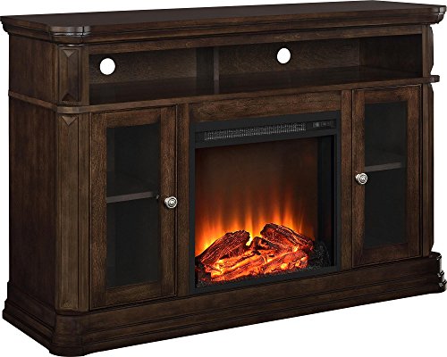 Ameriwood Home Brooklyn Electric Fireplace TV Console for TVs up to 50