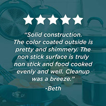 Load image into Gallery viewer, Rachael Ray Create Delicious Nonstick Wok/Stir Fry Pan/Wok Pan - 14.25 Inch, Teal Blue Shimmer
