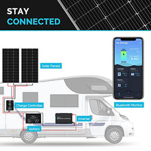 Load image into Gallery viewer, Renogy 12 Volt Solar Panel 100 Watt High-Efficiency Monocrystalline Module PV Charger for RV Battery Boat Caravan and Other Off-Grid Applications, Single, RNG-100D-SS
