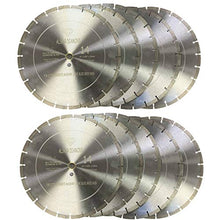 Load image into Gallery viewer, (10 Pack) ALSKAR DIAMOND ADLSS 14 inch Dry or Wet Cutting General Purpose Segmented High Speed Diamond Saw Blades for Concrete Stone Brick Masonry (14&quot; - 10 pcs)

