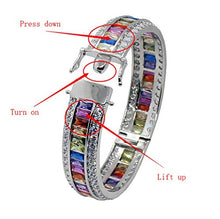 Load image into Gallery viewer, Women Amethyst Bracelets Garnet Ruby Blue Sapphire Tennis Bracelet Bridal Girl Girlfriend Jewelry
