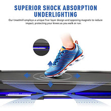 Load image into Gallery viewer, ZELUS 3HP Folding Treadmill for Home or Office | Home Gym Exercise Equipment up to 7.5mph Cardio Training with Free Sports App, Bluetooth Speaker, Heart Rate Monitor, Magnetic Shock Absorption
