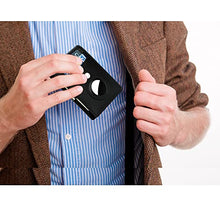Load image into Gallery viewer, AirTag Wallet Holder Mens Slim Wallet with Money Clip, RFID Blocking Bifold Credit Card Holder for Men (Black)
