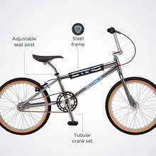 Load image into Gallery viewer, Schwinn Sting Pro Retro BMX for Kids, Adults, Throwback 1989 Design, Single-Speed, Hi-Ten Steel Frame, Aluminum Rims, Tubular Crankset, 20-Inch Wheels, Grey
