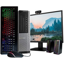 Load image into Gallery viewer, Dell Optiplex 7010 Business Desktop PC, Intel Core i5-3470 3.2GHz, 8GB RAM, 240GB SSD, Windows 10 Pro 64bit, 20" Monitor, RGB Keyboard and Mouse, RGB Speakers (Renewed)
