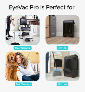 EyeVac PRO Touchless Stationary Vacuum - 1400 Watts Professional Vacuum with Active Infrared Sensors, High Efficiency Filtration, Bag-Less Canister (Tuxedo Black)