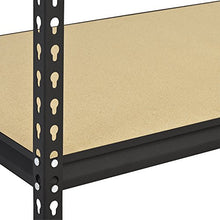 Load image into Gallery viewer, Muscle Rack 48" W x 24" D x 72" H 5-Shelf Steel Shelving, Black
