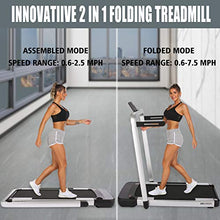 Load image into Gallery viewer, ANCHEER Folding Treadmill for Home Workout, 2.25HP Electric Walking Under Desk Treadmill with APP Control, Portable Exercise Walking Jogging Running Machine
