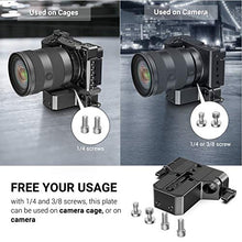 Load image into Gallery viewer, SMALLRIG Camera Base Plate with Rod Rail Clamp for Sony A6500 A6600, for Panasonic GH5, Sony A7 Series, etc, Both for Cameras &amp; Cages -1674
