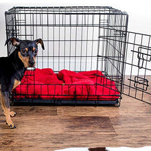 Load image into Gallery viewer, Dog Crates for Small Dogs - Dog Crate 24" Pet Cage Double-Door Best for Puppy &amp; Kitten Pets - Wire Metal Kennel Cages with Divider Panel &amp; Tray - In-door Foldable &amp; Portable for Animal Out-Door Travel
