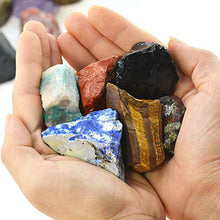 Load image into Gallery viewer, UU UNIHOM 3 lbs Bulk Rough Madagascar Stones Mix - Large 1" Natural Raw Stones Crystal for Tumbling, Cabbing, Fountain Rocks, Decoration,Polishing, Wire Wrapping, Wicca &amp; Reiki Crystal Healing
