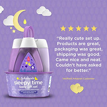 Load image into Gallery viewer, Johnson&#39;s Sleepy Time Bedtime Baby Gift Set with Relaxing NaturalCalm Aromas, Bedtime Baby Bath Shampoo, Wash &amp; Lotion Essentials, Hypoallergenic &amp; Paraben-Free, 4 Items
