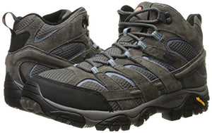 Merrell Women's Moab 2 Mid Waterproof Hiking Boot, Granite, 8.5 M US