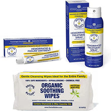 Load image into Gallery viewer, Doctor Butler's Hemorrhoid &amp; Fissure Ointment, Spray, and Soothing Wipes - The Premium Hemorrhoid Treatment Bundle
