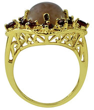 Load image into Gallery viewer, Carillon Chocolate Moonstone Natural Gemstone Oval Shape 14K Yellow Gold Ring For Women for Men | Size: 4 to 10
