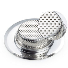 Load image into Gallery viewer, Fengbao 2PCS Kitchen Sink Strainer - Stainless Steel, Large Wide Rim 4.5" Diameter
