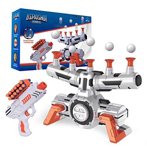 USA Toyz Astroshot Zero G Compatible Nerf Targets - Indoor Shooting Games for Kids with Foam Dart Gun and 10 Floating Ball Gun Targets
